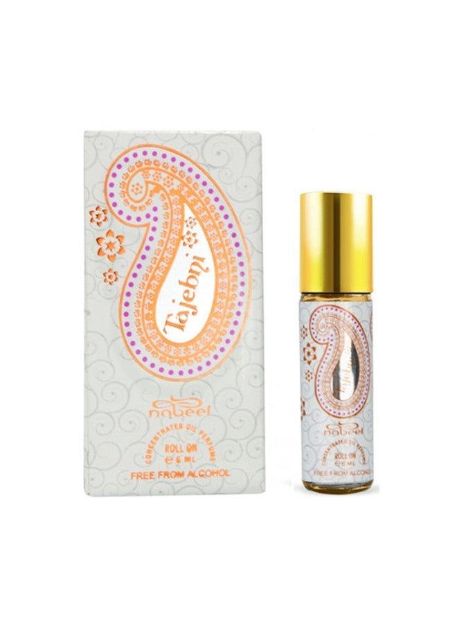 Nabeel Tajebni Alcohol-Free Roll-On Oil Perfume 6ML Long-Lasting Oriental Attar with Rich Oudh & Amber Notes - Image 1